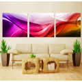 Odern Home Decor Abstract Oil Painting The Colorful Wave Wind Printed Picture on The Wall for Living Room Mc-257